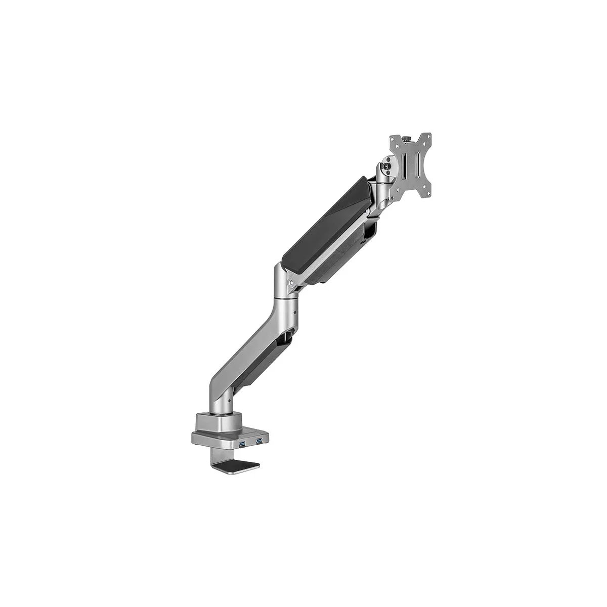 Single Monitor Thin Gas Spring Monitor Arm With USB Ports